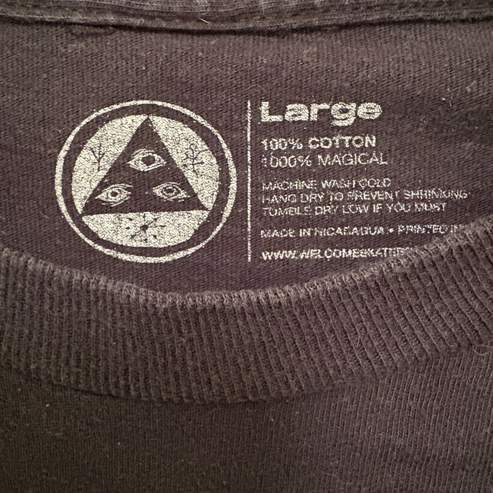 Welcome black Latin Talisman Long Sleeve T-Shirt - Picture 3 of 3